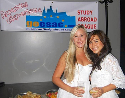 Students at the Goodbye party Students at the Goodbye party