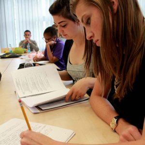 Students reading